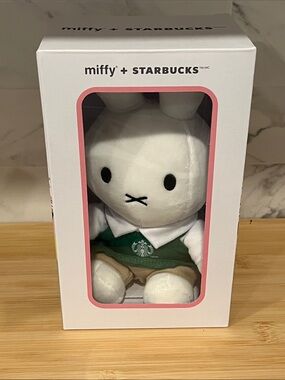 NWT Miffy x Starbucks Plush Bunny in White & Green Limited Edition